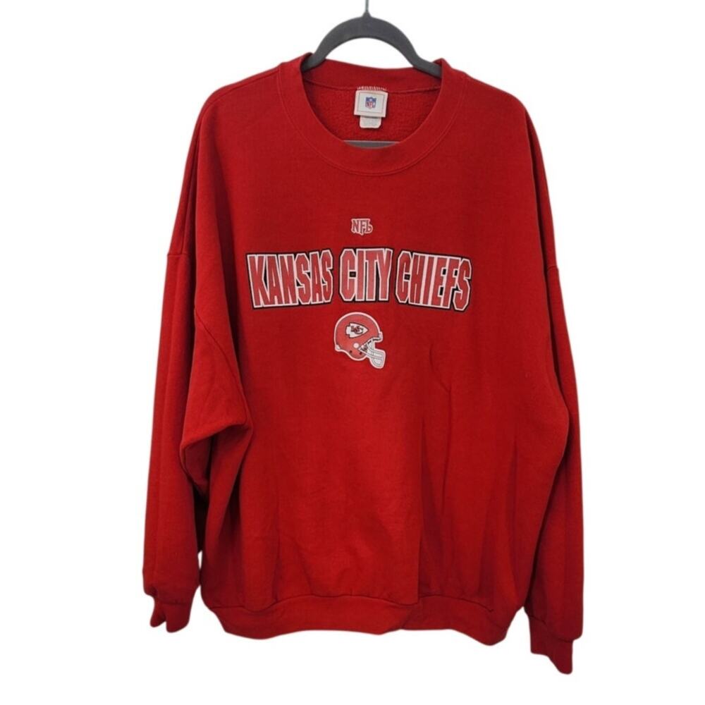 Vintage Y2K NFL Kansas City‎ Chiefs Crewneck Sweatshirt Men's 3 XL